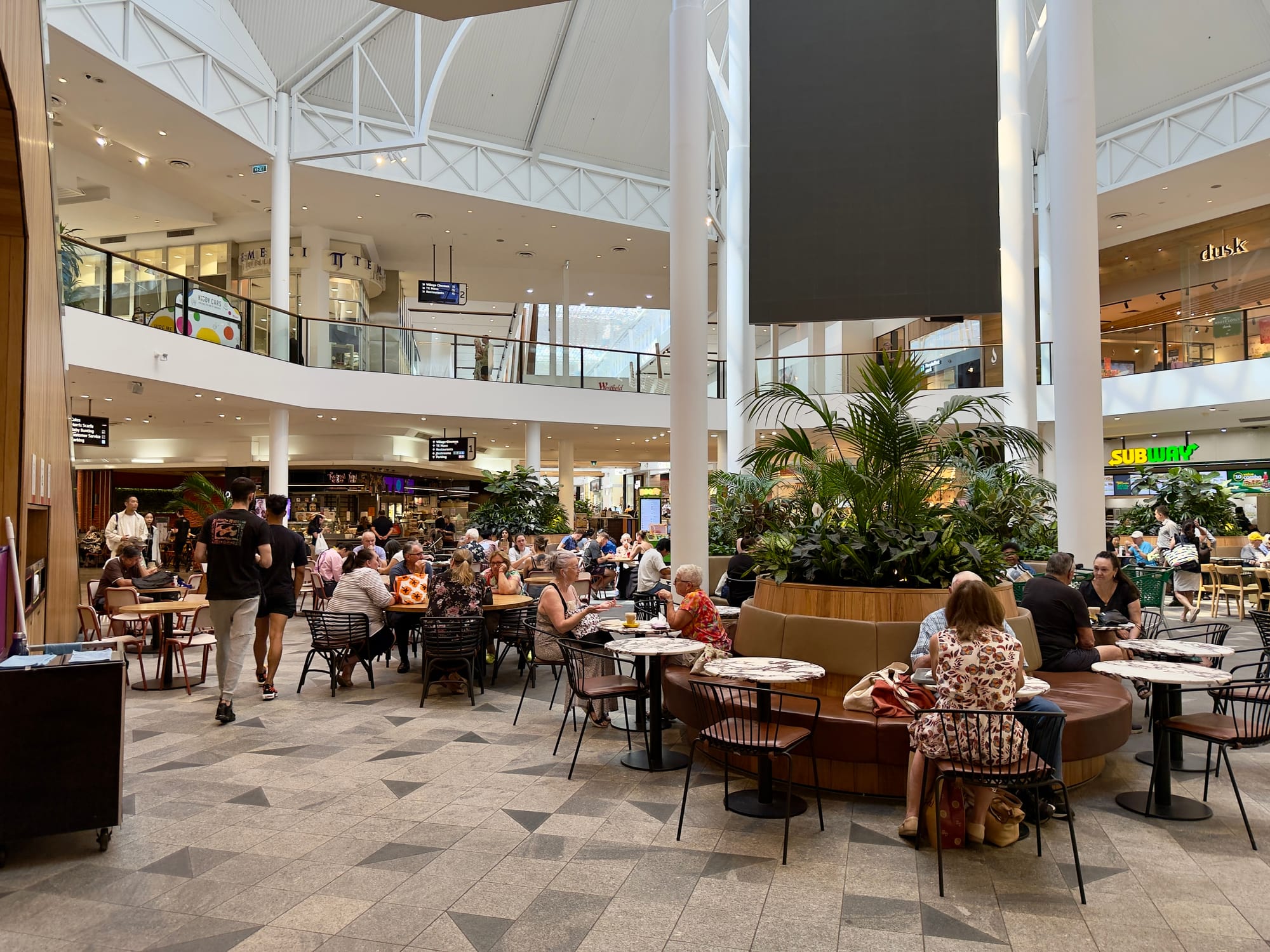 The new food court where the old fresh food market was